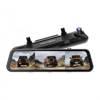 WOLFBOX G900TriPro Bumper wideorejestrator, przednia 4K + tylna 2,5K + zderzakowa 1080p, Wi-Fi