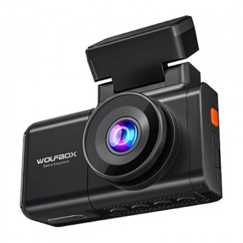 WOLFBOX X3 wideorejestrator, przednia 2,5K + tylna 1080p, Wi-Fi, 64 GB