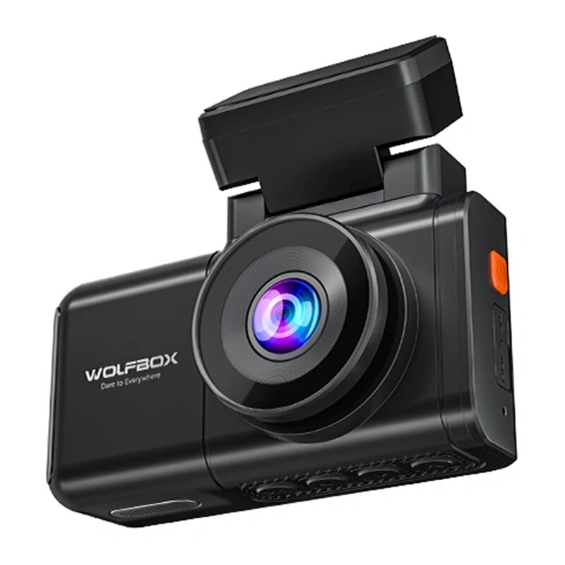 WOLFBOX X3 wideorejestrator, przednia 2,5K + tylna 1080p, Wi-Fi, 64 GB