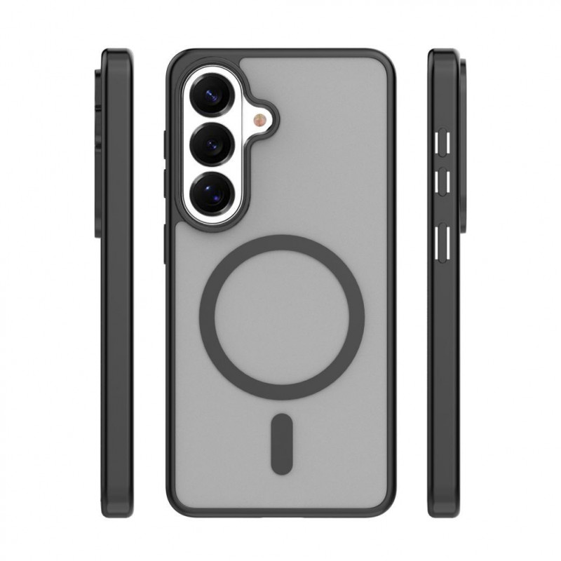 iLike Mag Matt etui do Samsung Galaxy A16 4G / A16 5G / A17 4G / A17 5G z dużym wycięciem na aparat, czarne