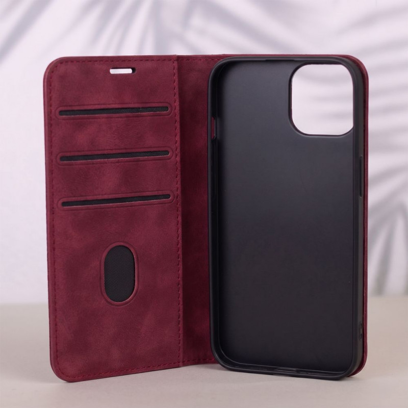 TFO Smart Suede etui do iPhone 17 Pro Max 6,9 / iPhone 18 Pro Max 6,9, bordowe