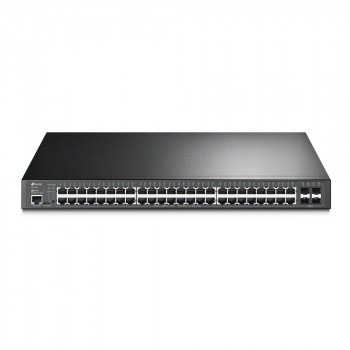 TP-Link JetStream TL-SG3452P zarządzalny przełącznik sieciowy L2/L3 Gigabit Ethernet z PoE, 1U, czarny