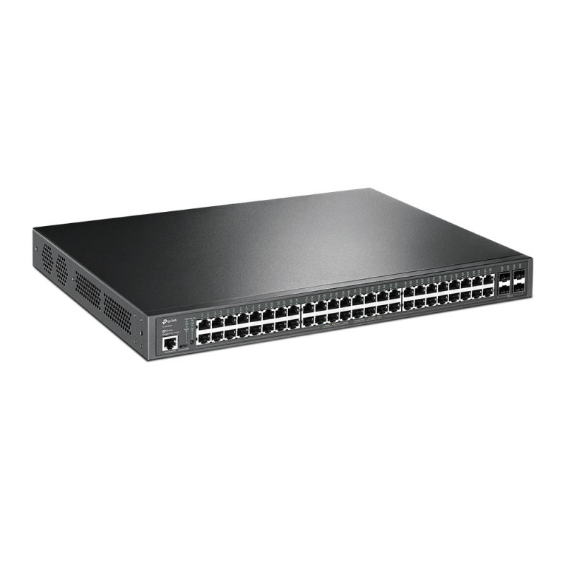 TP-Link JetStream TL-SG3452P zarządzalny przełącznik sieciowy L2/L3 Gigabit Ethernet z PoE, 1U, czarny