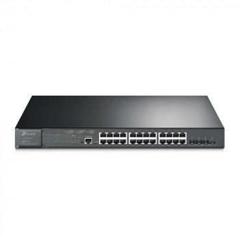 TP-Link JetStream TL-SG3428XMP zarządzalny przełącznik sieciowy L2+ Gigabit Ethernet z PoE, 1U, czarny