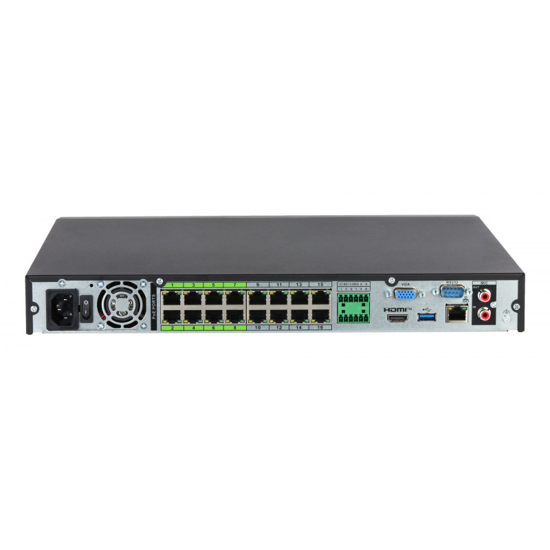 Rejestrator sieciowy IP Dahua NVR5232-16P-EI2, 32 kanały, 16 PoE, WizSense