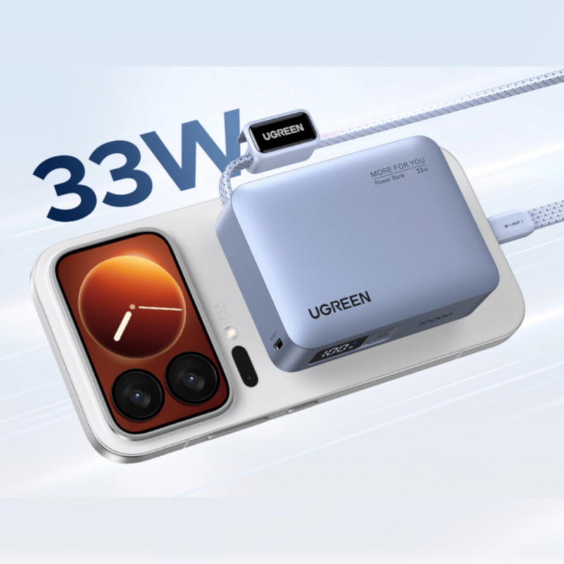 Ugreen PB584 powerbank 10000 mAh, szary