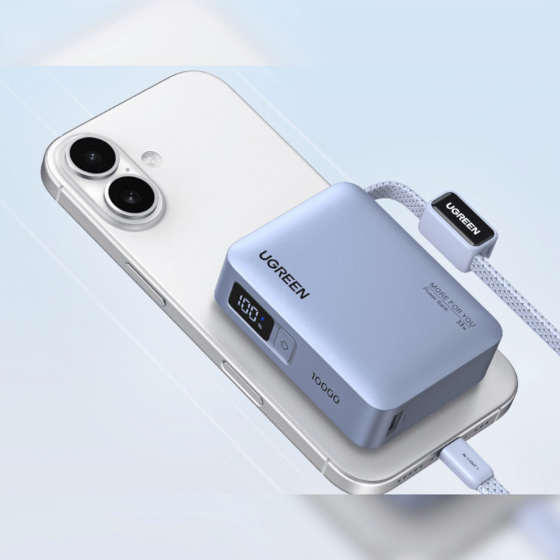 Ugreen PB584 powerbank 10000 mAh, szary