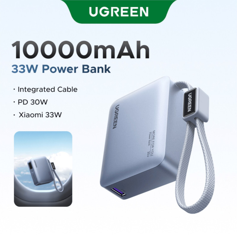 Ugreen PB584 powerbank 10000 mAh, szary