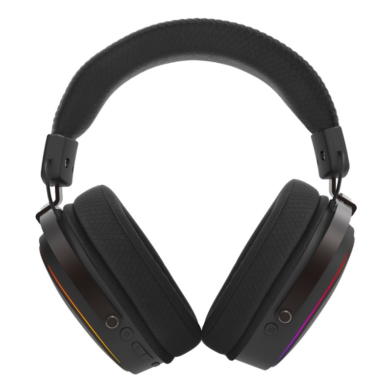 Redragon FURY WRS H831 bezprzewodowy nauszny zestaw słuchawkowy dla graczy, czarny