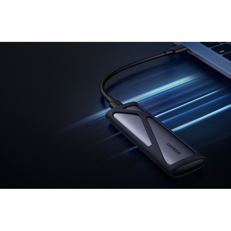 Ugreen CM400 90264 kieszeń na dysk M.2 SSD, USB 3.2 Gen 2, szara