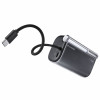 SHARGE Flow 3 powerbank, 10 000 mAh, 45 W PD, kabel USB-C, czarny