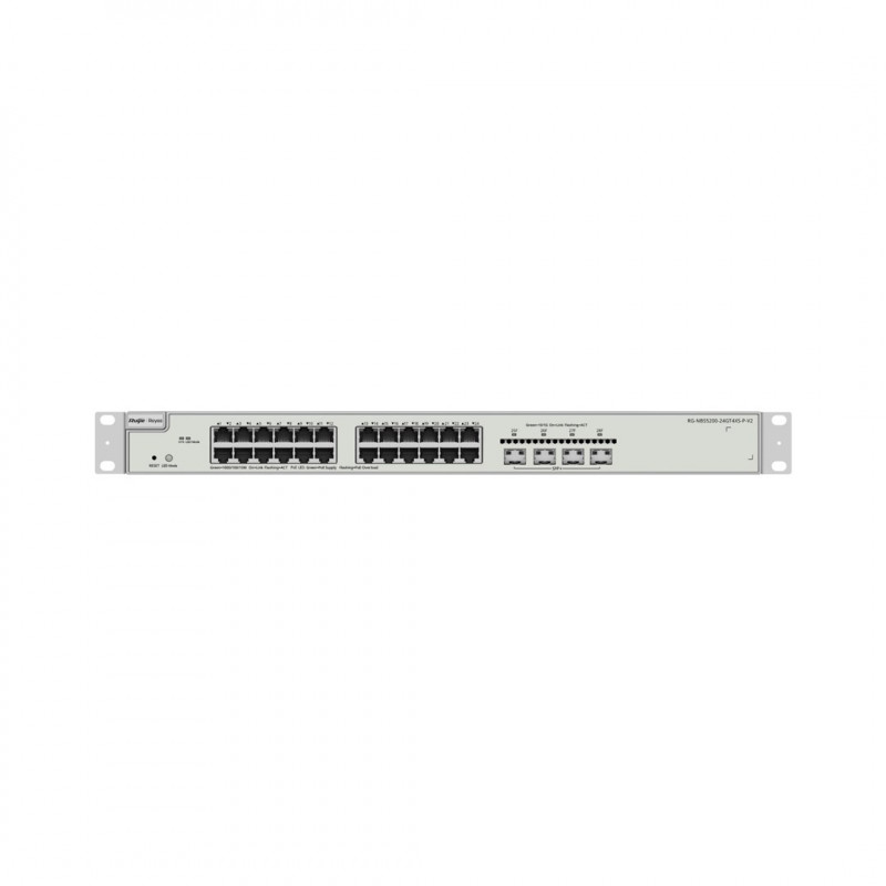 Reyee RG-NBS5200-24GT4XS-P-V2 zarządzalny switch PoE, 24 porty + 4x SFP+