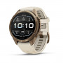Garmin Fenix 9 Pro 010-04335-26 smartwatch, 43 mm, tytan w kolorze Autumn Gold, kremowo-szary (French Grey) pasek silikonowy