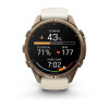 Garmin Fenix 9 Pro 010-04335-26 smartwatch, 43 mm, tytan w kolorze Autumn Gold, kremowo-szary (French Grey) pasek silikonowy