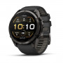 Garmin Fenix 9 Pro 010-04337-16 smartwatch, 51 mm, tytan DLC w kolorze Carbon Gray, czarno-szary (Pebble Grey) pasek silikonowy