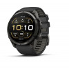 Garmin Fenix 9 Pro 010-04337-16 smartwatch, 51 mm, tytan DLC w kolorze Carbon Gray, czarno-szary (Pebble Grey) pasek silikonowy