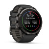 Garmin Fenix 9 Pro 010-04337-16 smartwatch, 51 mm, tytan DLC w kolorze Carbon Gray, czarno-szary (Pebble Grey) pasek silikonowy