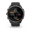 Garmin Fenix 9 Pro 010-04337-16 smartwatch, 51 mm, tytan DLC w kolorze Carbon Gray, czarno-szary (Pebble Grey) pasek silikonowy