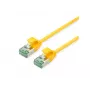 ROLINE 21.45.3321 U/FTP Cat.6A (klasa EA) SLIM kabel krosowy, żółty, 0,3 m
