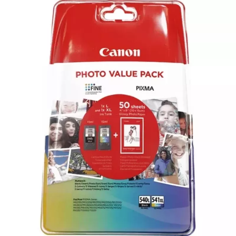 Canon PG-540L/CL-541XL Photo Value Pack tusze (2 szt.), czarny + kolorowy, 5224B007