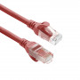 ACT FC1552 ultraelastyczny przewód krosowy U/UTP CAT6A, 0,25 m, TPE, RJ45 snagless, czerwony