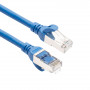 ACT FC2602 ultraelastyczny patchcord CAT6A S/FTP, 2 m, TPE, RJ45, z osłoną zapobiegającą zaczepianiu, niebieski