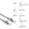 ACT FC1051 ultraelastyczny kabel krosowy U/UTP CAT6A, TPE, z osłoną zatrzasku, RJ45, 1,5 m, szary