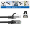 ACT FC1902 CAT6A U/UTP ultraelastyczny kabel krosowy, 2 m, TPE, RJ45 bez zaczepów, czarny