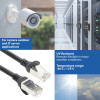 ACT FC2901 patchcord S/FTP CAT6A ultraelastyczny, TPE, z zabezpieczeniem przed zahaczaniem, RJ45, 1 m, czarny