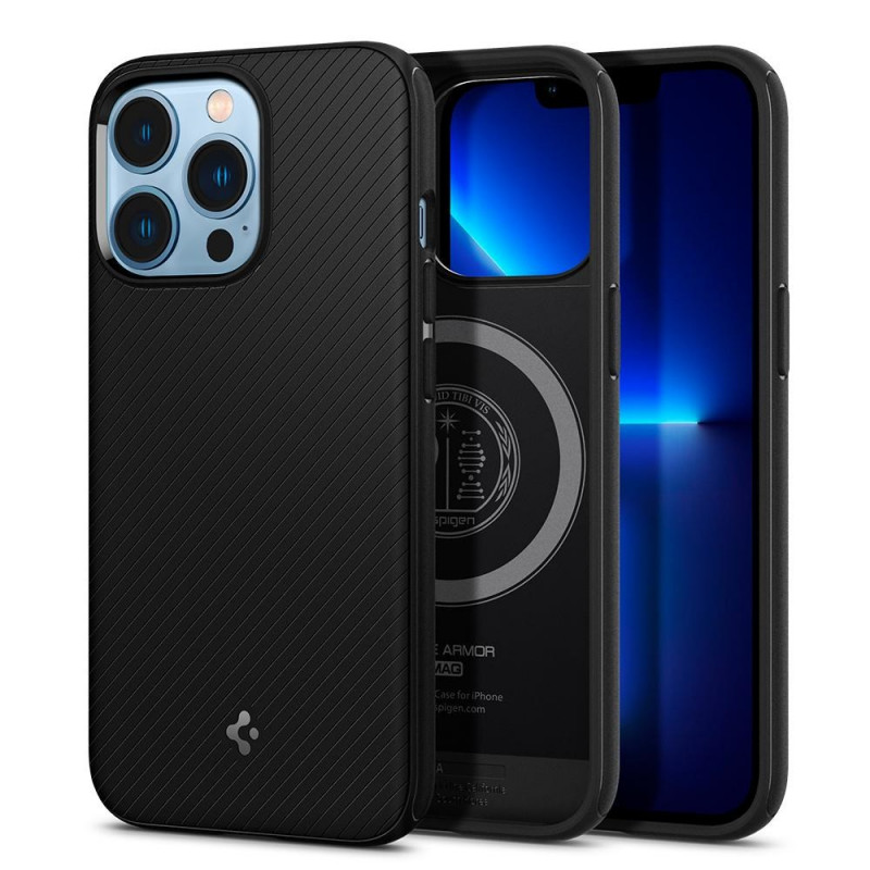 Spigen Mag Armor SPN1735BLK etui do Apple iPhone 13 Pro, MagSafe, matowe czarne