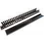 Wirewin KRP 1U BL 19" panel prowadzenia kabli z pokrywą, czarny RAL9005
