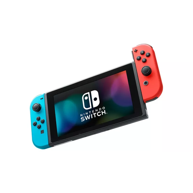 Nintendo Switch (nowy zmodyfikowany model) przenośna konsola do gier, czarna / niebieska / czerwona, 15,8 cm (6,2 cala), 32 GB, Wi-Fi