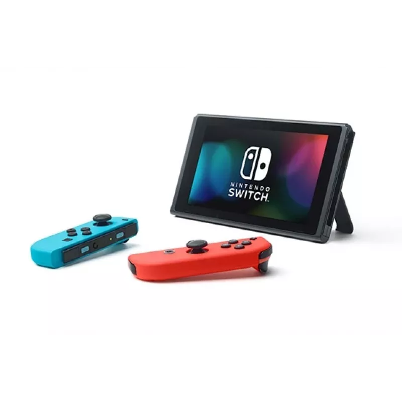 Nintendo Switch (nowy zmodyfikowany model) przenośna konsola do gier, czarna / niebieska / czerwona, 15,8 cm (6,2 cala), 32 GB, Wi-Fi