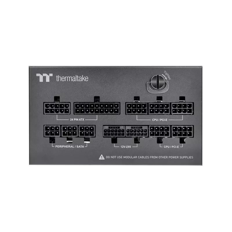 Thermaltake Dockpower FI 1200W zasilacz komputerowy, 80 PLUS Gold, ATX 3.1, czarny