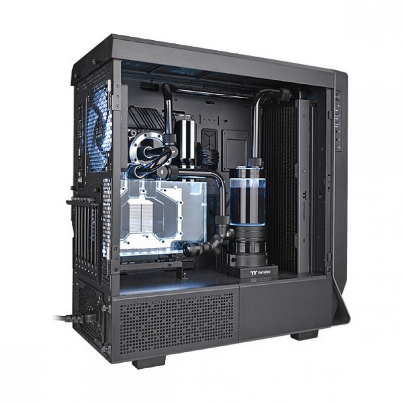 Thermaltake Pacific SR420 cienki radiator do samodzielnie budowanego chłodzenia cieczą, czarny