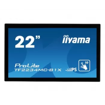 iiyama TF2234MC-B1X monitor 21,5″ (55,9 cm), 16:9, dotykowy multi-touch, DVI
