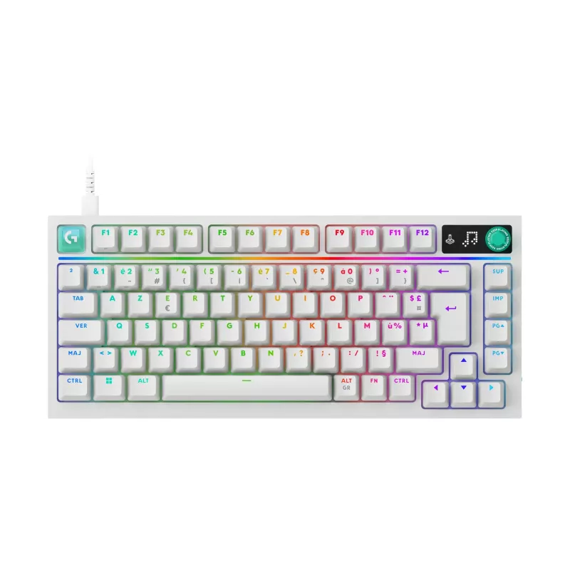 Klawiatura Logitech G316 X 75, 920-014315, biała, FR