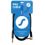 SSQ JMPJMK2 SS-1440 kabel jack mono – jack mono (kątowy 90 stopni), 2 m, czarny