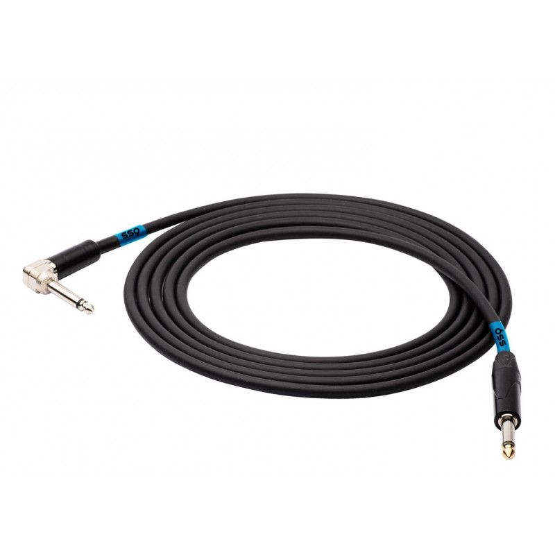 SSQ JMPJMK2 SS-1440 kabel jack mono – jack mono (kątowy 90 stopni), 2 m, czarny