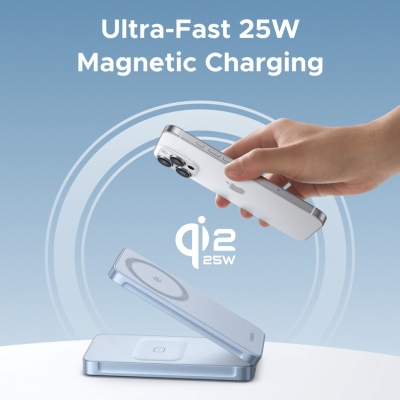 Ugreen W756 55963 MagFlow ładowarka indukcyjna 2w1