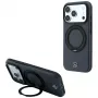 Mercedes Mer008869 Leather with Ring Stand etui MagSafe do iPhone 18 Pro / 17 Pro, antracytowe