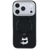 Karl Lagerfeld KF003216 Ring Stand 360 Choupette Head Pin MagSafe etui do iPhone 18 Pro Max / 17 Pro Max, czarne