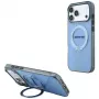 Etui Mercedes AMG IML Double Layer Urban Line z pierścieniem-podstawką MagSafe do iPhone 18 Pro Max / 17 Pro Max, niebieskie