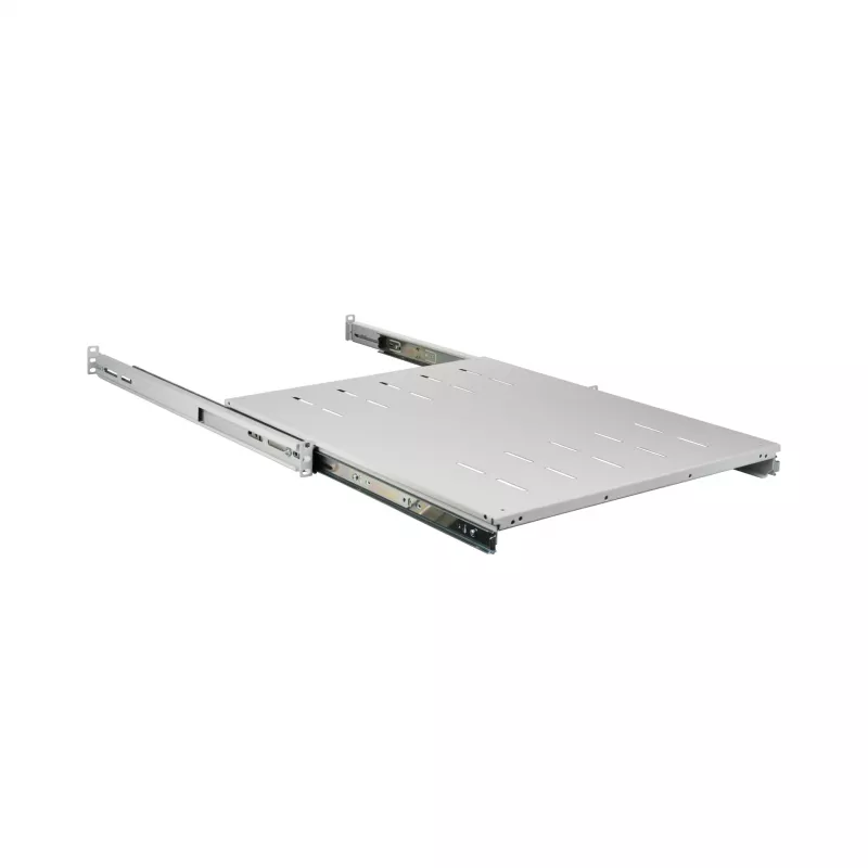 EFB Elektronik 691651NAGR.68 19″ 1U półka wysuwana, głębokość montażowa 378–612 mm, 30 kg, RAL 7035