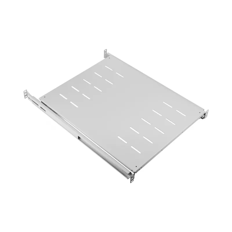 EFB Elektronik 691651NAGR.68 19″ 1U półka wysuwana, głębokość montażowa 378–612 mm, 30 kg, RAL 7035