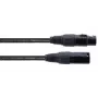 Cordial EM 5 FM kabel połączeniowy XLR, gniazdo XLR 3-pinowe – wtyk XLR 3-pinowy, czarny