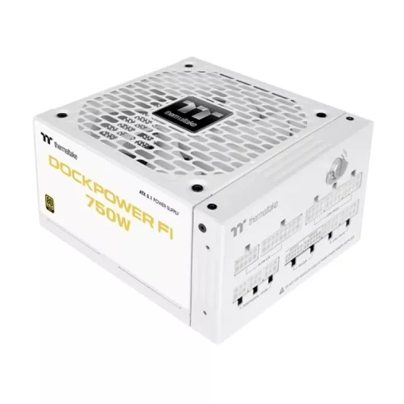 Thermaltake Dockpower FI 750W zasilacz komputerowy, 80 PLUS Gold, modularny, biały