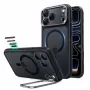 ESR Classic Hybrid Kickstand MagSafe etui do iPhone 17 Pro Max / 18 Pro Max, matowa czerń