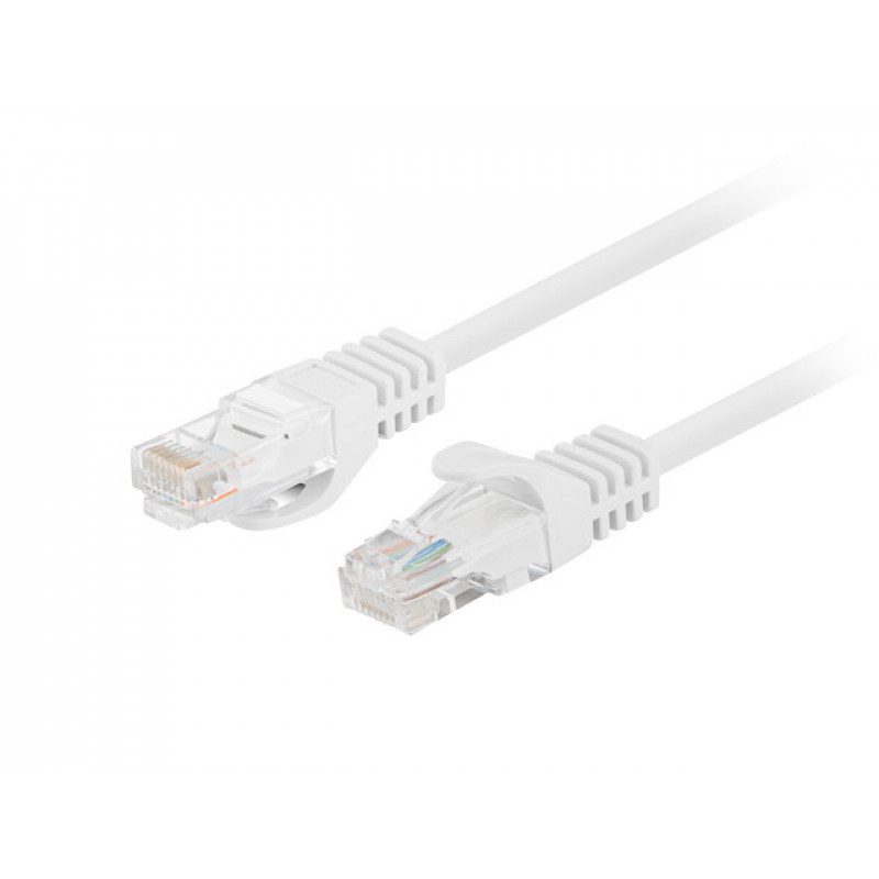 Lanberg PCU5-20CC-0050-W patchcord CAT.5E UTP, 0,5 m, biały (10 szt.)