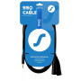 SSQ MIXLR1 SS-1816 kabel audio, wtyk Jack stereo 3,5 mm – 2x XLR, 1 m, czarny